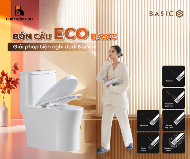 Thiết bị vệ sinh dưới 5 triệu | Vừa đẹp, vừa bền, tiết kiệm chi phí