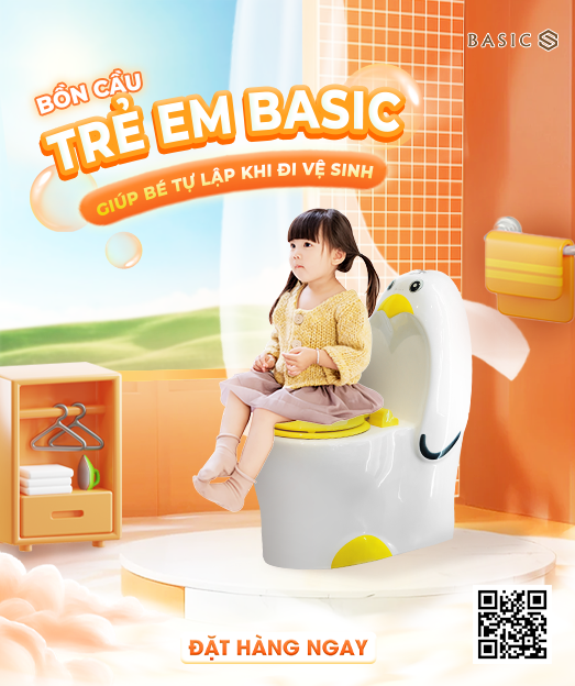 Bồn cầu trẻ em: Bí quyết giúp bé tự lập khi đi vệ sinh