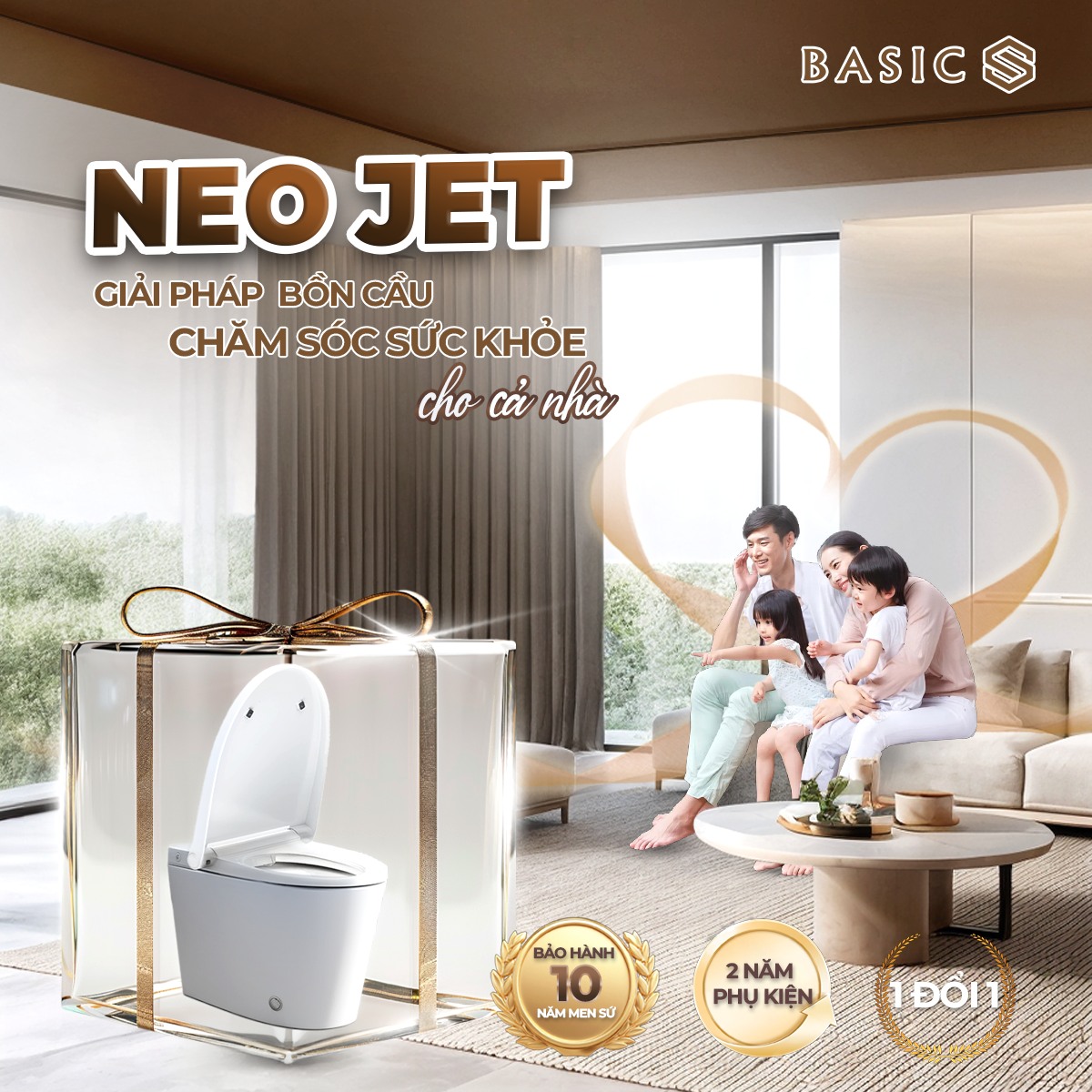 Bồn cầu chăm sóc NEO JET: Lựa chọn tuyệt vời để chăm sóc sức khỏe tiêu hóa cho cả gia đình