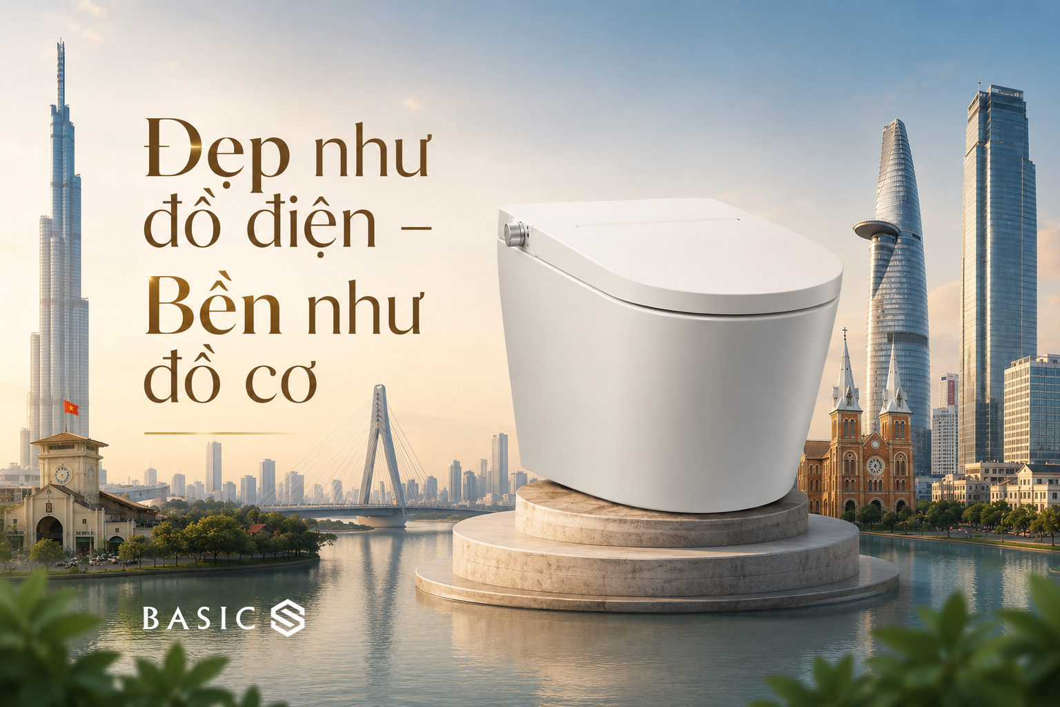 Đẹp như đồ điện – bền như đồ cơ: Khi bồn cầu mang hình hài của tương lai nhưng vận hành bằng sự bền bỉ của quá khứ