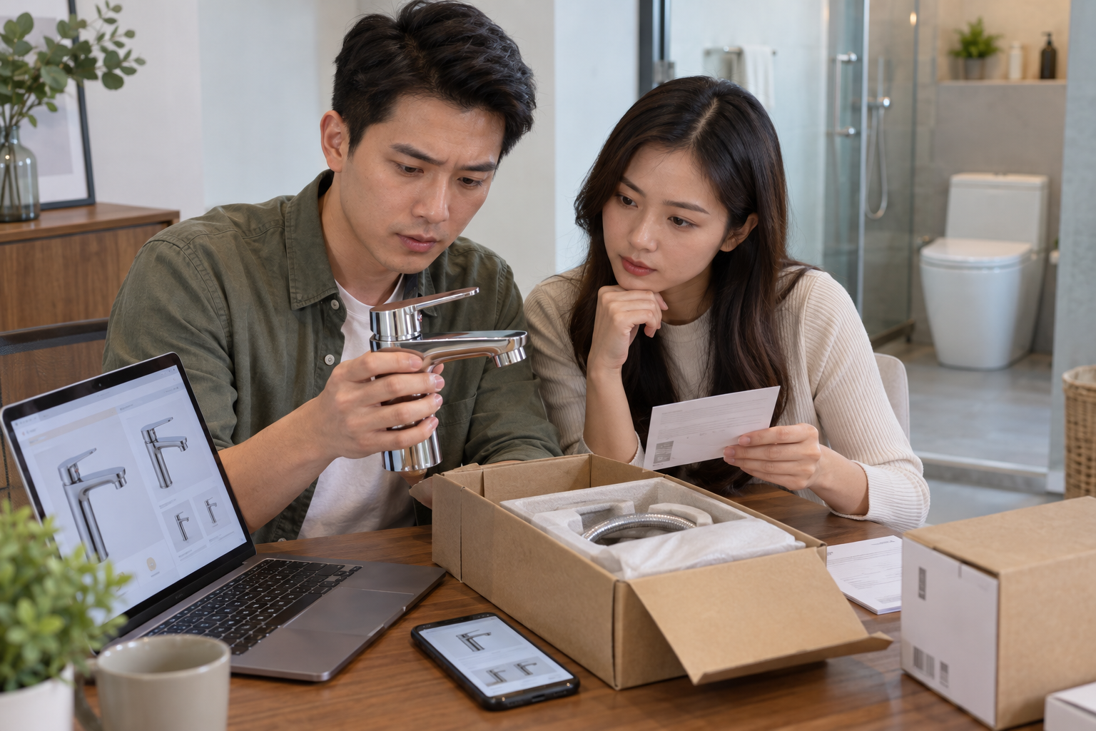 Cách kiểm tra thiết bị vệ sinh chính hãng khi mua online