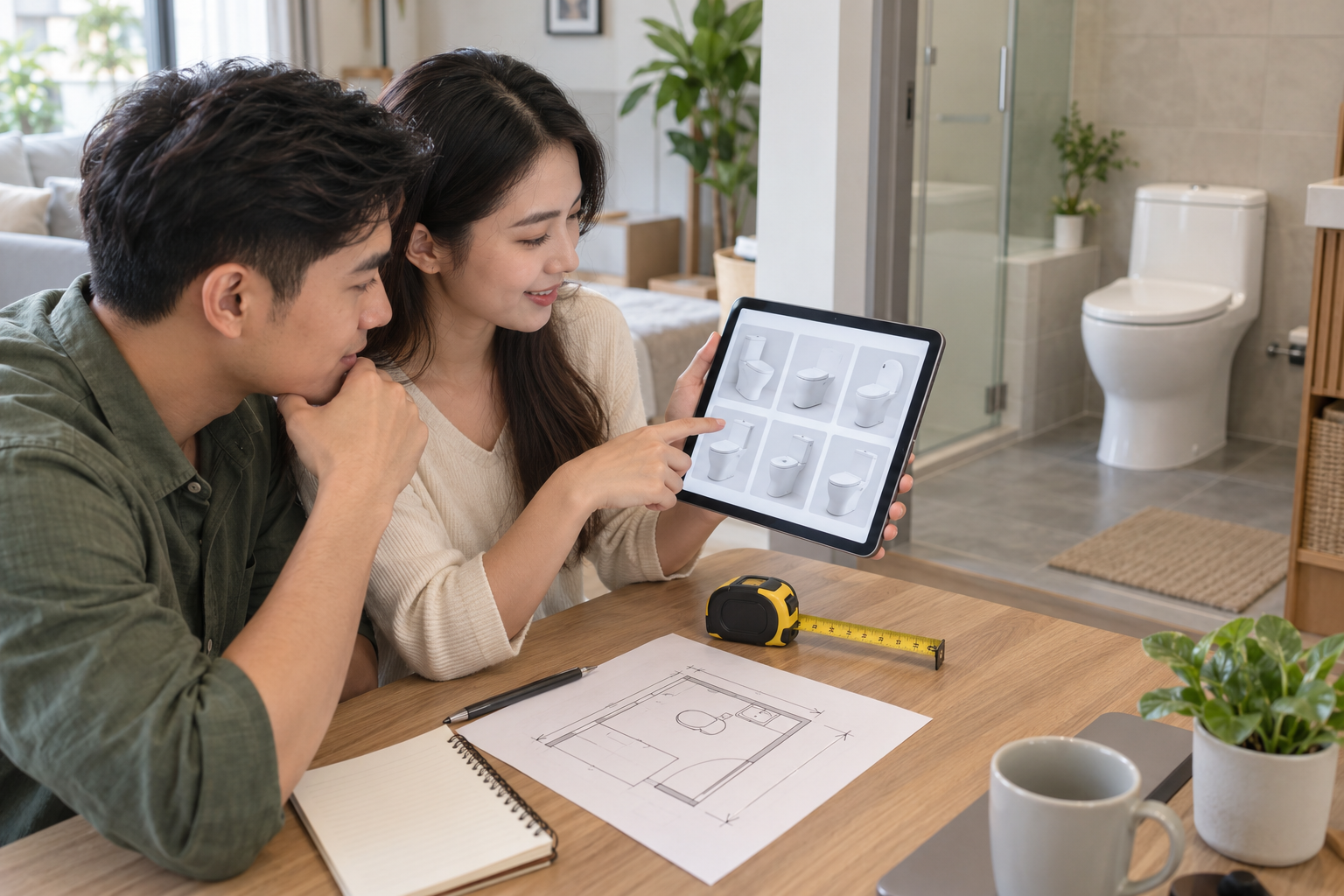 Cách chọn bồn cầu phù hợp khi mua online, tránh mua về không lắp vừa