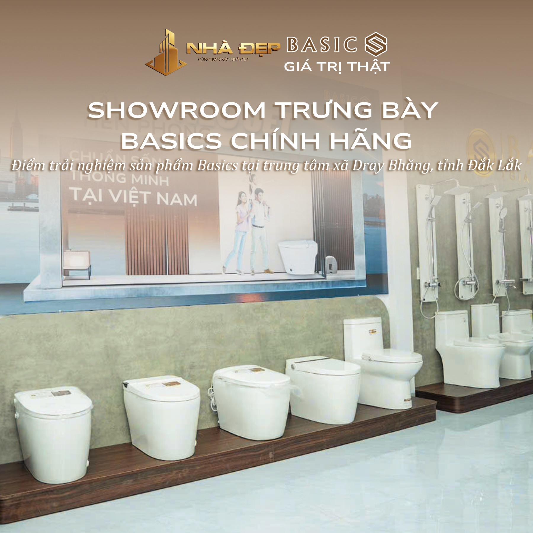 Cách trưng bày bồn cầu trong showroom để tăng tỷ lệ chốt đơn