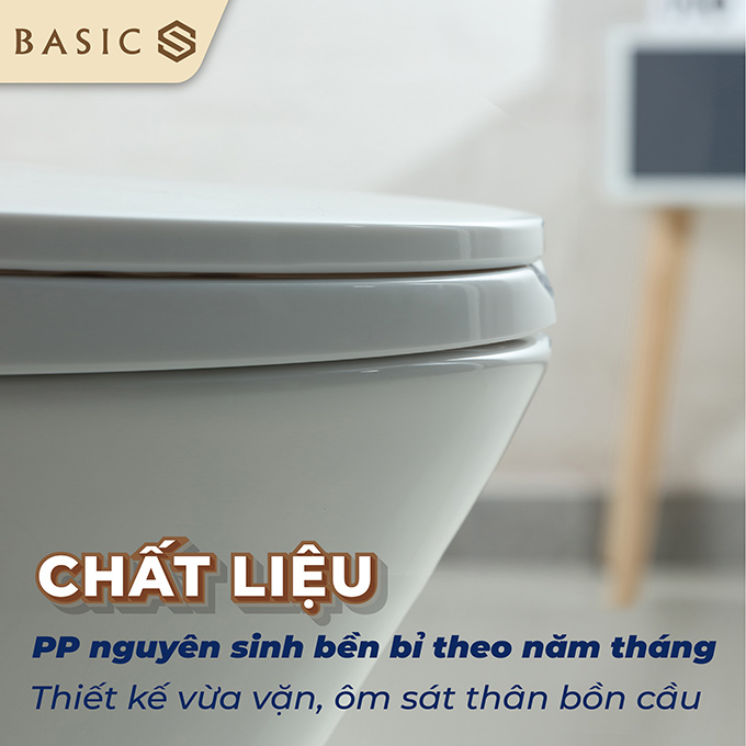 Nắp bồn cầu chất lượng PP nguyên sinh cao cấp